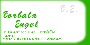 borbala engel business card